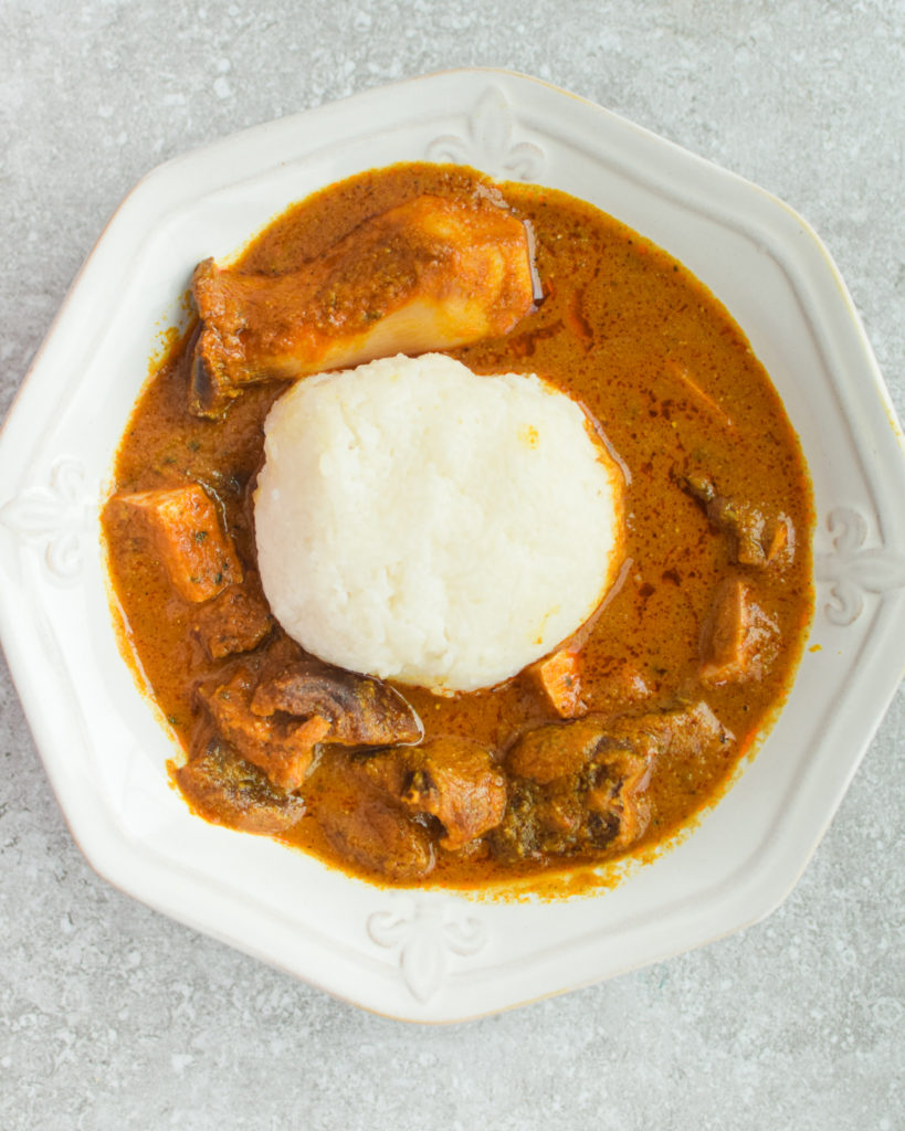 palm nut soup and omutuo