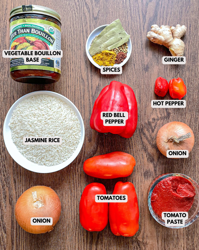 ingredients for jollof rice
