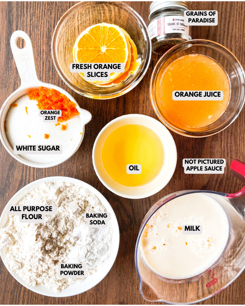 orange cake ingredients