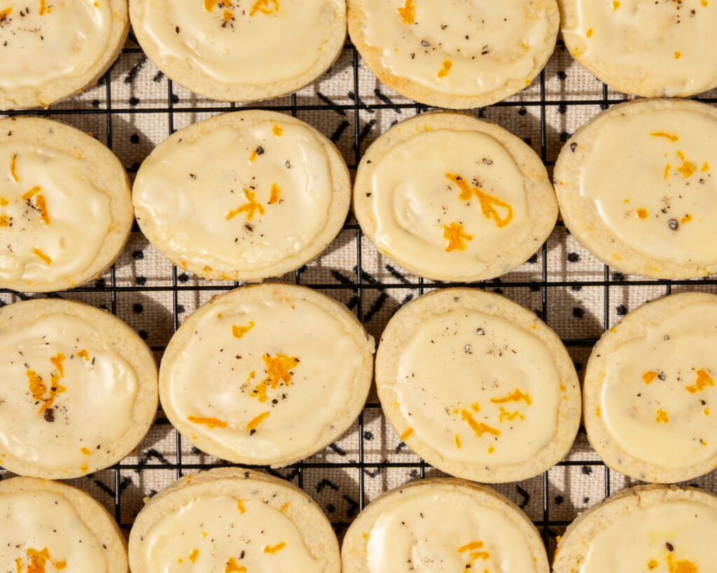 orange grains of paradise cookies